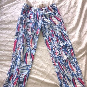 Sailboat print Lilly Pulitzer cotton pants